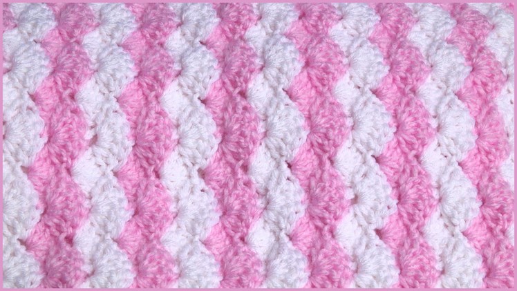 How to Crochet a Baby Blanket Using a Shell Stitch