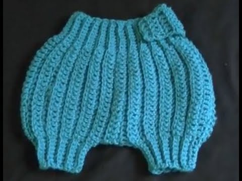 How to Crochet a Diaper.Nappy Cover Part 1 of 4 - Cats One Peice Wonder