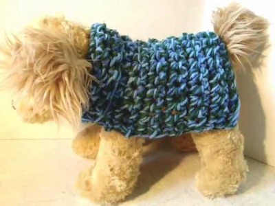 HOW TO CROCHET A DOGGIE COAT ANY SIZE
