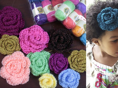 How to Crochet a Flower & Yarn GIVEAWAY!