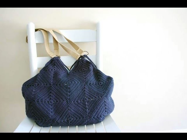 How to Crochet a purse: Part 1 How to crochet a solid granny square