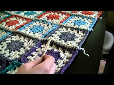 How To Crochet Color Burst Afghan Part 3