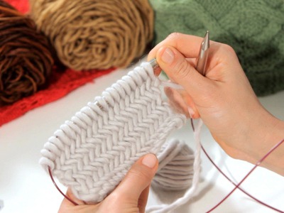 How to Do a Herringbone Stitch | Knitting