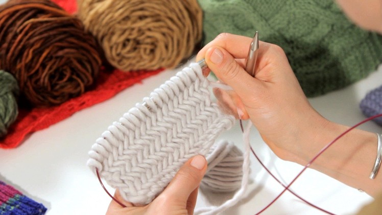 How to Do a Herringbone Stitch | Knitting