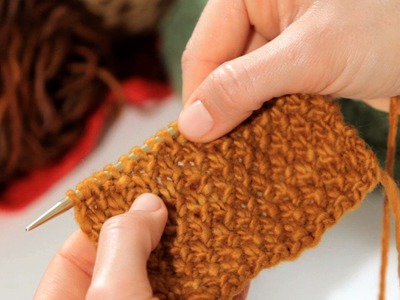 How to Do a Moss Stitch | Knitting