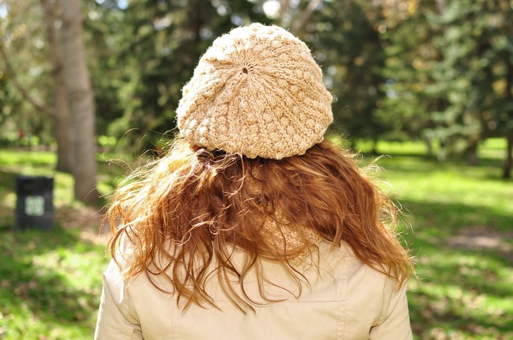 How to knit a beret with straight needles -  Free Knitting Patterns Tutorials