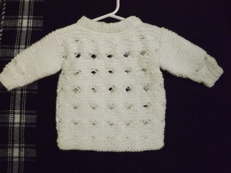 How to Knit Baby Sweater Part 1 of 2