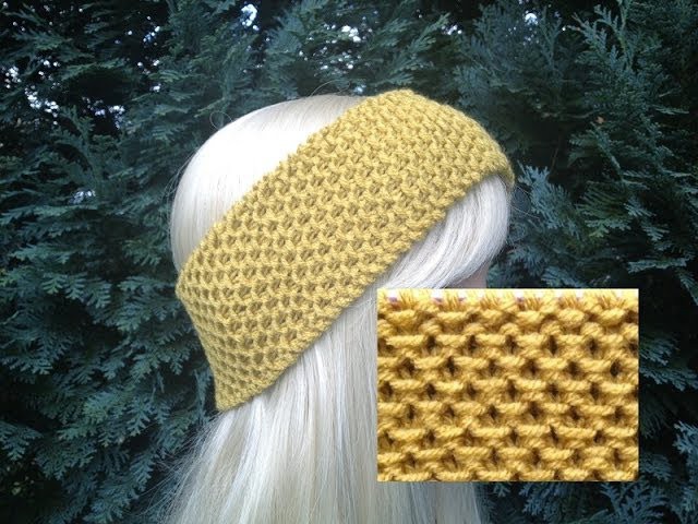 How to Knit Earwarmers. Headband Pattern #6 │by ThePatterfamily