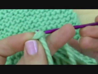 How to Knit -  How to make Fringes for a Scarf [knitting tutorial]