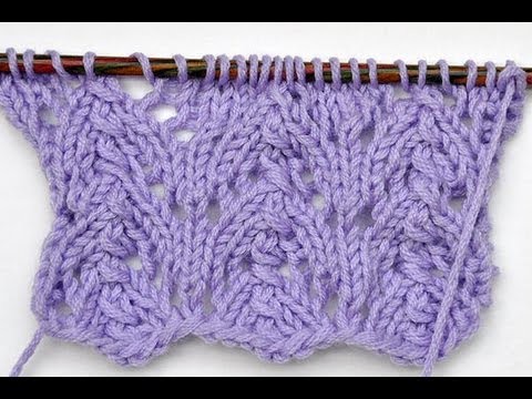 How to Knit * Lace Stitch "Small Gothic Arcs"