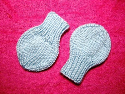 How to Knit No Scratches Baby Mittens