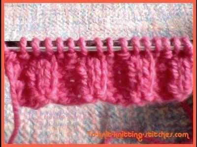 How To Knit Rib Or Ribbing (2x2 Rib) - Knitting Instruction For Beginners