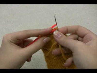 How to Knit Socks: Closing the Toe with Kitchener Stitch