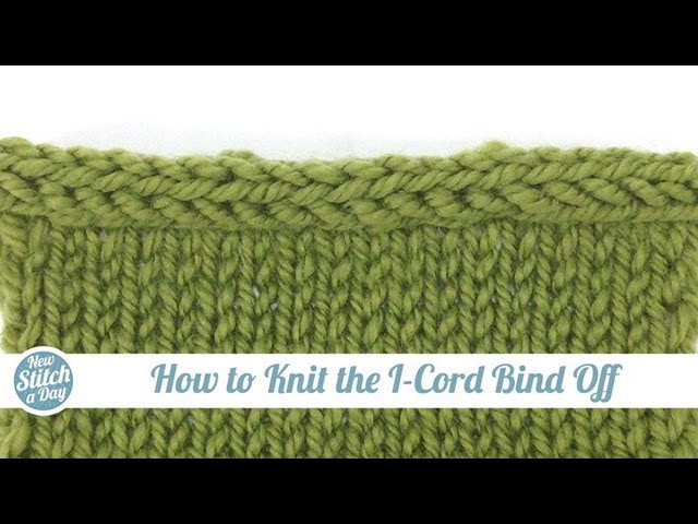 How to Knit the I-Cord Bind Off