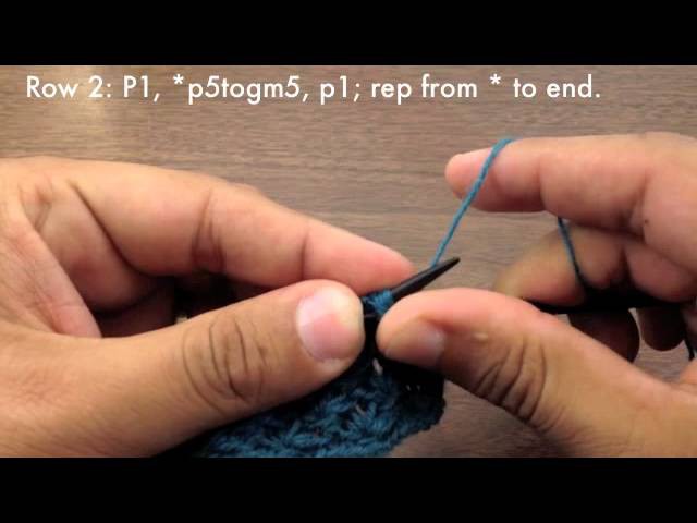 How to Knit the Lotus Flower Stitch (English Style)