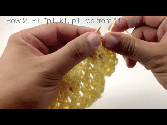 How to Knit the Perforated Lace Stitch (English Style)