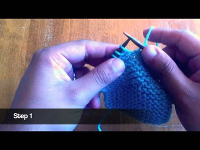 How to Knit the Wrap and Turn Short Row Stitch