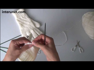 How to knit women's gloves - video tutorial