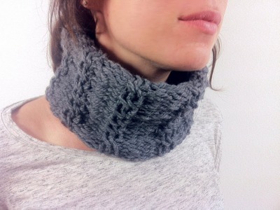 How to Loom Knit a Cabled Cowl (DIY Tutorial)