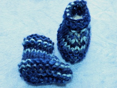 How to loom knit baby booties with knifty knitter loom