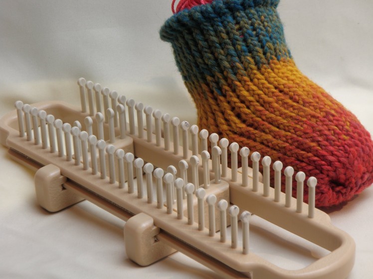 How To Loom Knit Socks on a Sock Loom