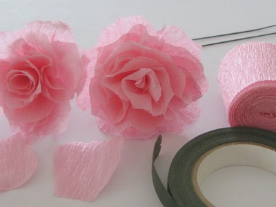 How to Make a Crepe Paper Rose Craft Tutorial