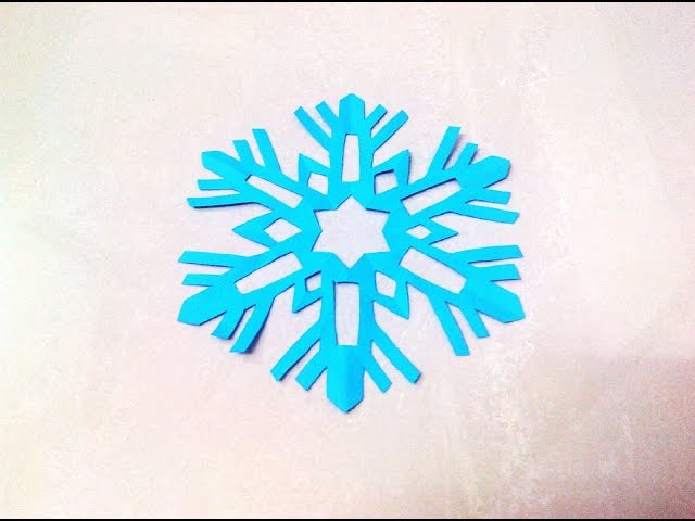 How to make a kirigami paper snowflake - 2 | Kirigami. Paper Cutting Craft, Videos and Tutorials.