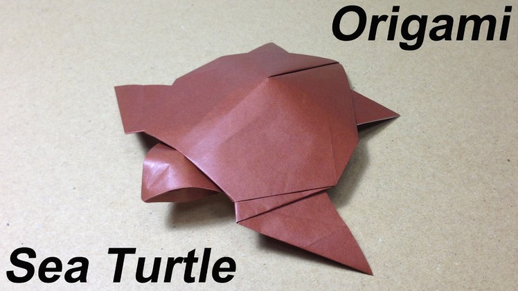 How to Make a Paper Animal. Origami Sea Turtle