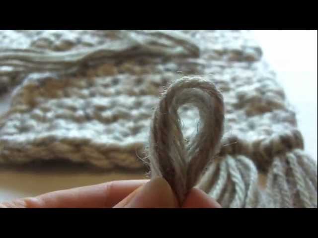 How to Make and Add Fringe to a Scarf or Crochet Project