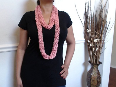 How to make no crochet or knit scarf (just yarn and cardboard)
