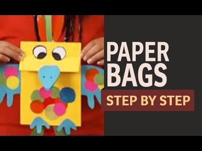 How to make Paper Bags For Gift - Crow & Bird (Hindi)