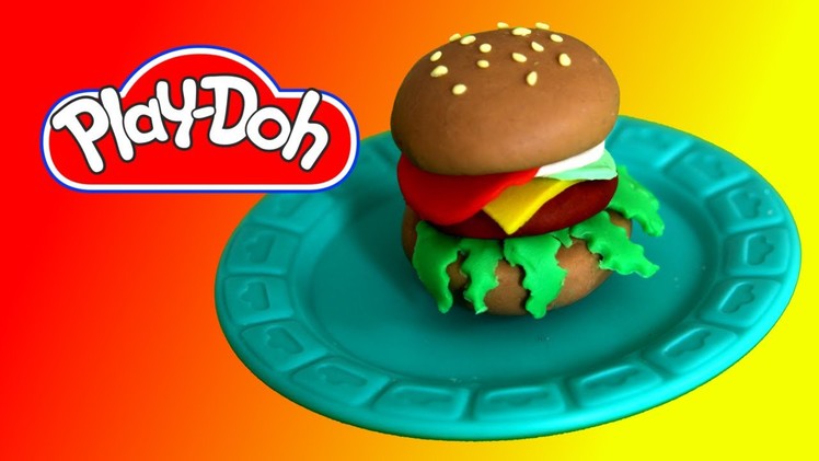 How to make  Play Doh Hamburger