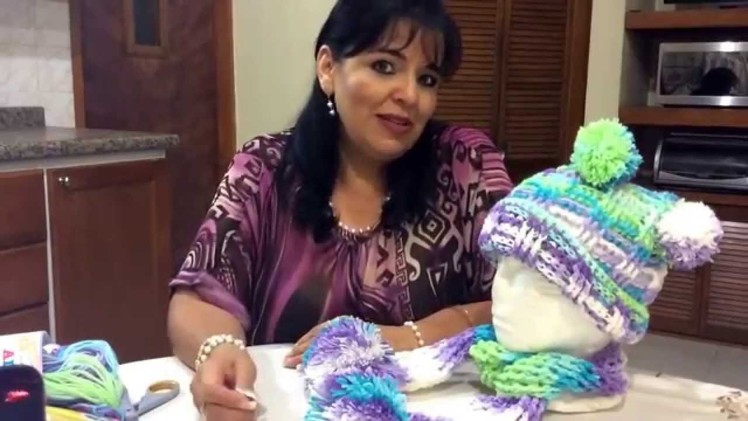 Juego de Gorro y Bufanda - Tejido en crochet - Tejiendo con Laura Cepeda