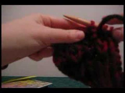 Knit brioche rib stitch demo
