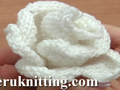 Knit Rose Flower Pattern Tutorial 13 Free Flower Knitting Patterns