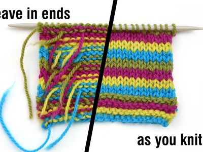 Knit Tips: Weave in ends as you go