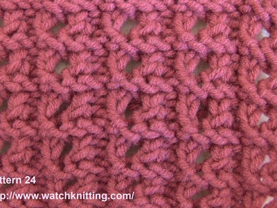 Lace Knitting Patterns- Free Knitting Tutorials - Watch Knitting- pattern 24