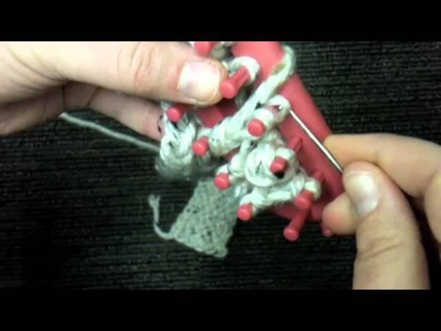 Loom Knit: Twisted Keyhole Scarflette or Scarf in Double Knit