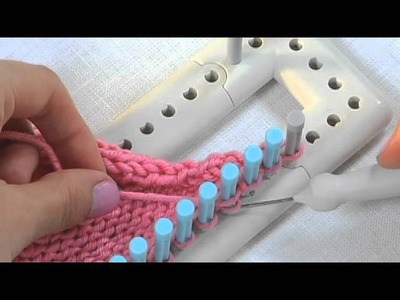 Loom Knitting: How to Increase (Yarn Over) for Single Knitting