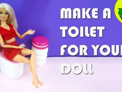 Make a doll toilet - Doll Crafts