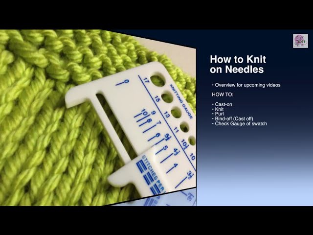 Make a Swatch - Knit a Gauge swatch or measure knitting gauge (CC)