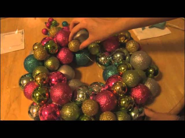 ORNAMENT WREATH - How To - Christmas Craft - Holiday DIY