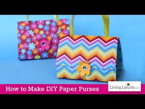Paper Purse Craft Tutorial | Easy Party Favors | Kids Activity