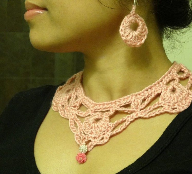 Part 1: How to crochet necklace and earring