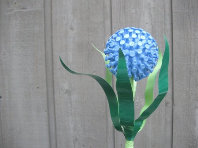 Recycled Garden Art Flower Craft Tutorial