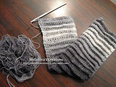 Riptide Scarf  Crochet Tutorial - Good scarf for men too!