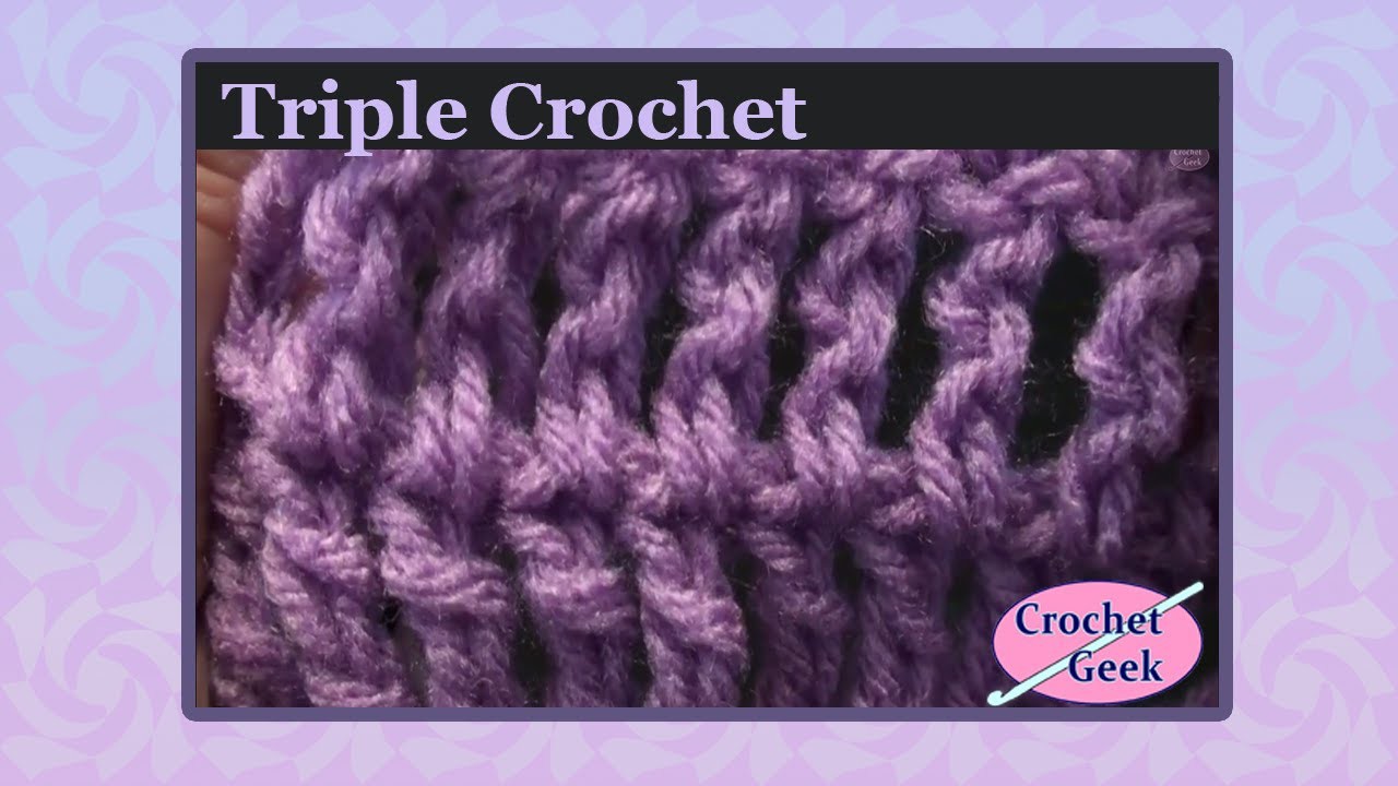 Simple Crochet - How to make the Triple Crochet