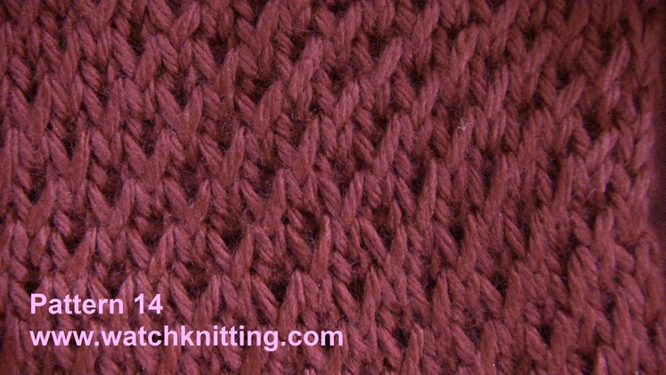 Simple Patterns - Free Knitting Patterns Tutorial - Watch Knitting - pattern 14