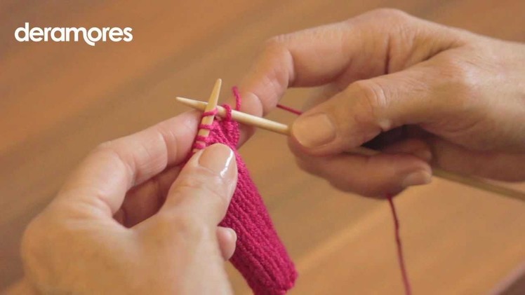 Slip 1, Knit 1, Pass Slipped Stitch Over (SKPO) - Deramores Knitting Tutorial
