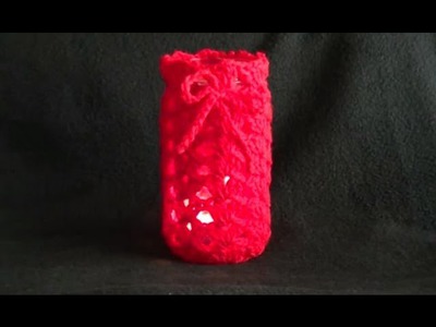 Tea Light Candle Holder Crochet Tutorial - Brought to you by amoderngirlswedding.blogspot.com.au